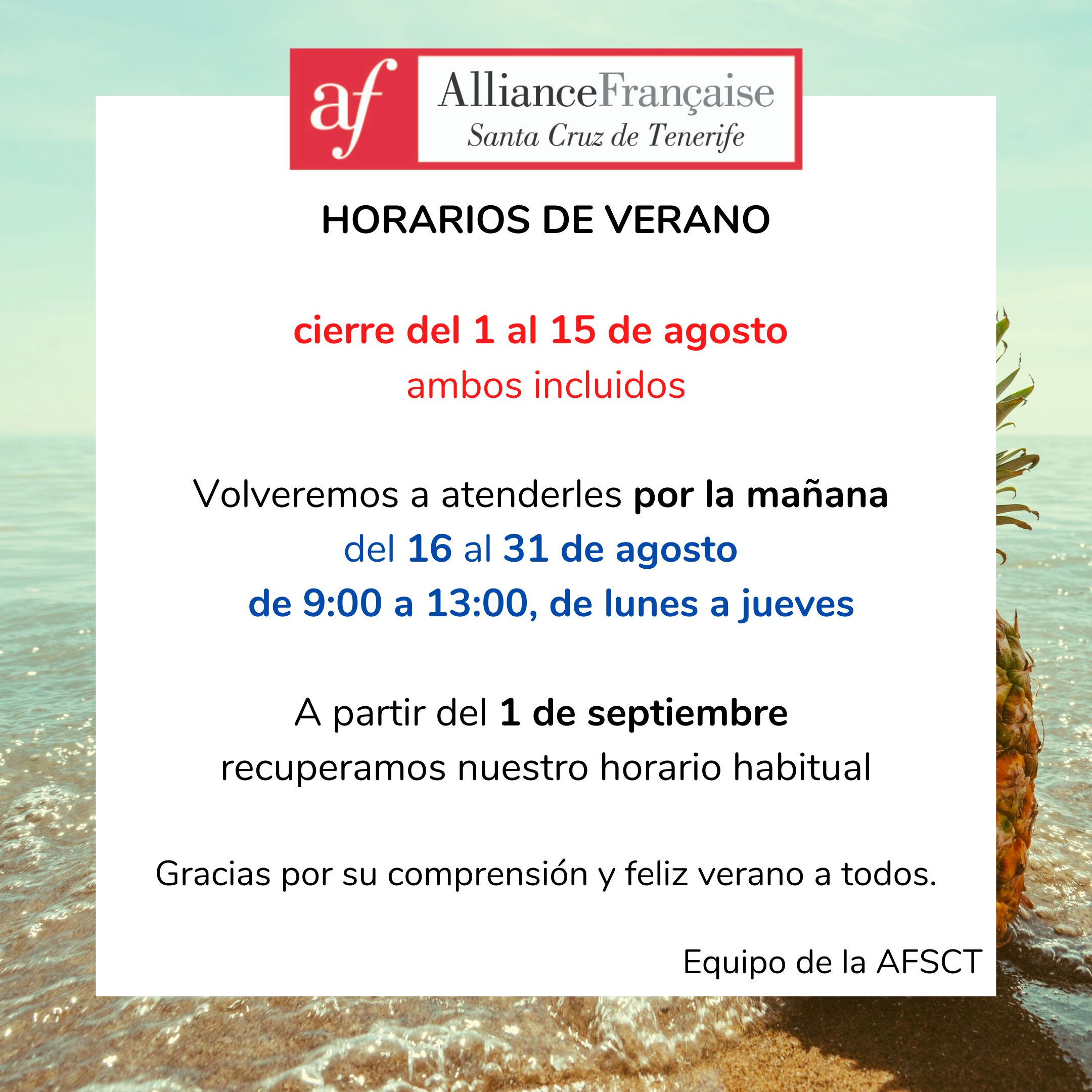 Cierre verano