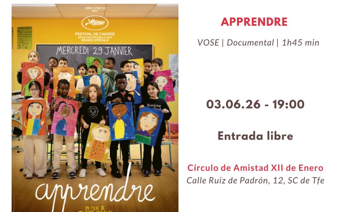 CINE FRANCÉS – 03/06/25 – APPRENDRE